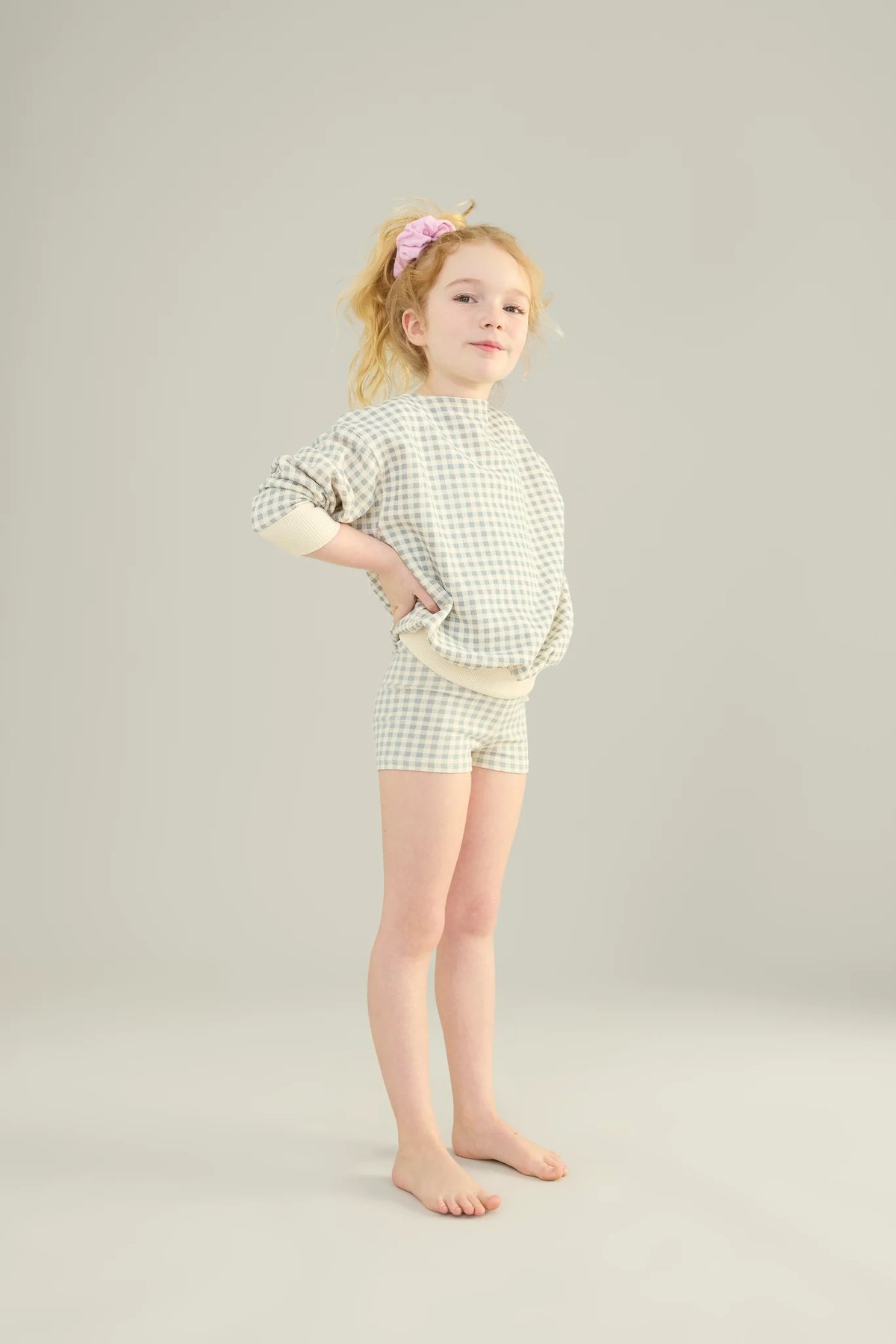 SOOR PLOOM 】Shortie, Gingham Print, Azul | MI