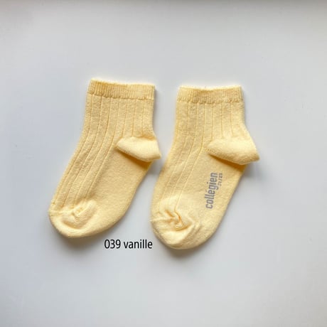 【collegien】3450 La Mini - Ribbed Ankle Socks