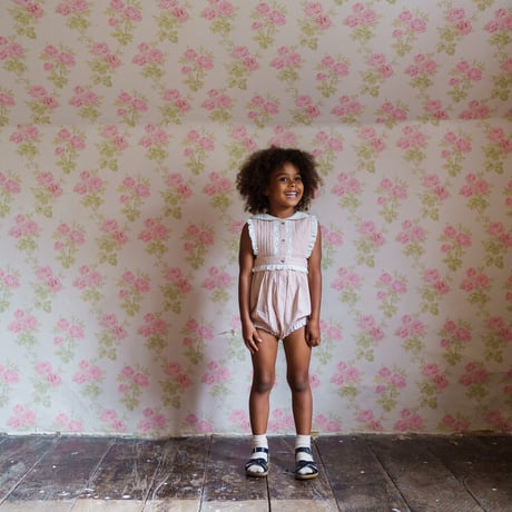 【 little cotton clothes 】Beatrix Romper in Powder