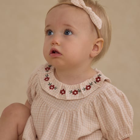 【 Rylee + Cru 】   LULA ROMPER || PETAL GINGHAM