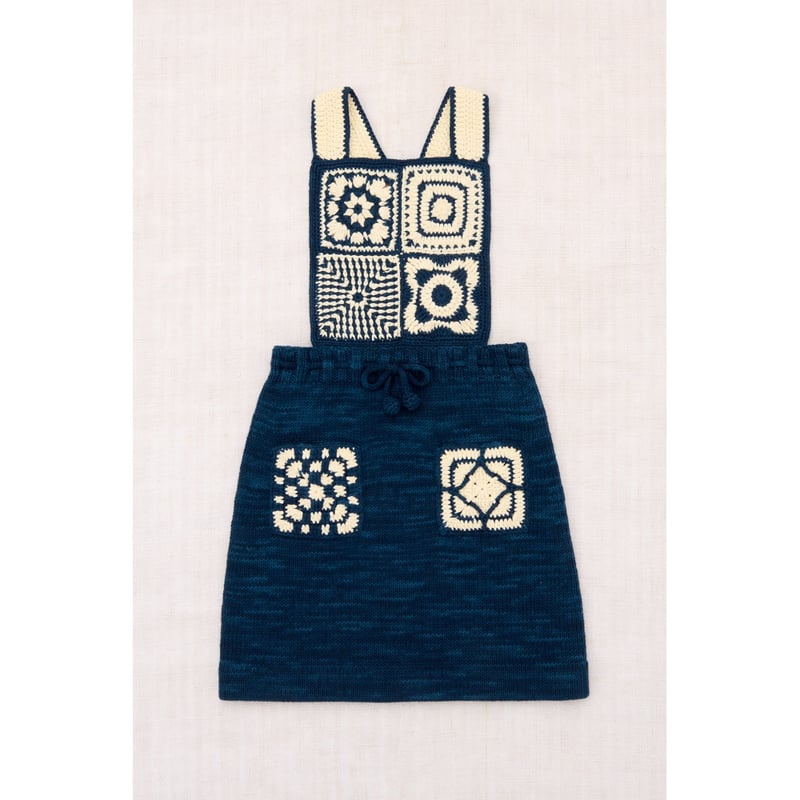 Misha&Puff】Crochet Afghan Pinafore/ Celestial