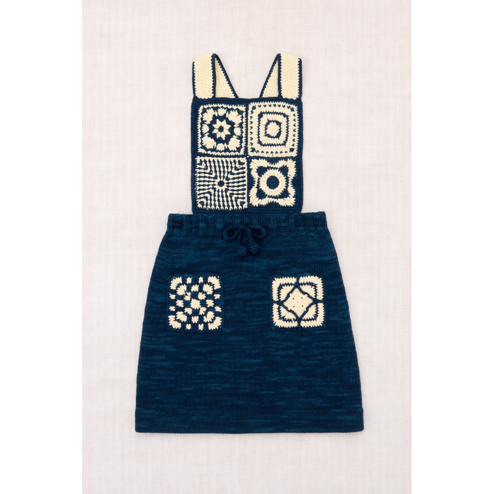 Misha&Puff】Crochet Afghan Pinafore/ Celestial