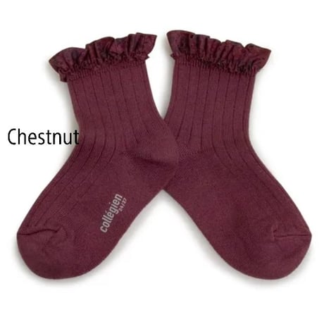 【Collegien】3458 Charlotte Liberty Ruffle Ankle Socks