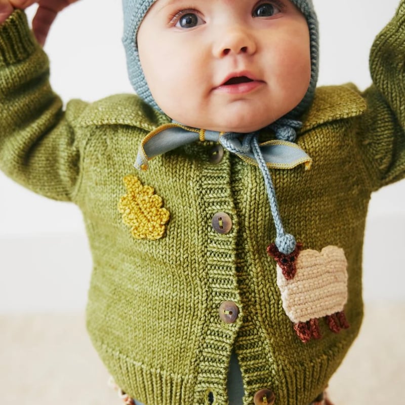 Misha&Puff】Meadow Motley Cardigan -394 Sprig | Misha&Puff】Meadow Motley Cardigan -394 Sprig |