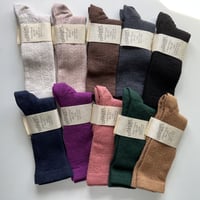 【collegien 】5553 Adèle - Pointelle Merino Wool Knee-high Socks