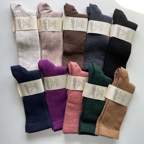 【 collegien 】5553 Adèle - Pointelle Merino Wool Knee-high Socks
