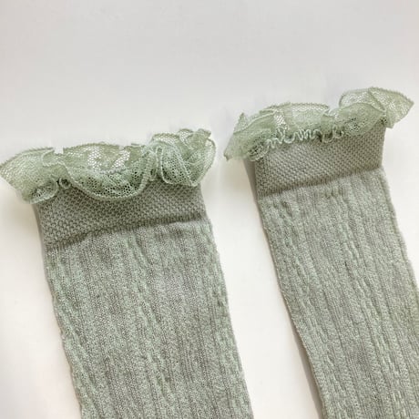 アウトレット【COLLEGIEN × mik&co   special édition】Alice - summer knee-high socks