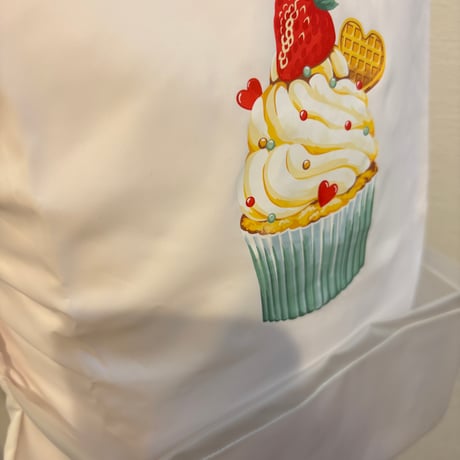 【mik＋】Original Raglan Sleeve Apron - Cup Cake（S/M/L）