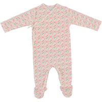 【Bebe Organic】Blossom Wrap Overall - Geometric Bows (3m,6m)