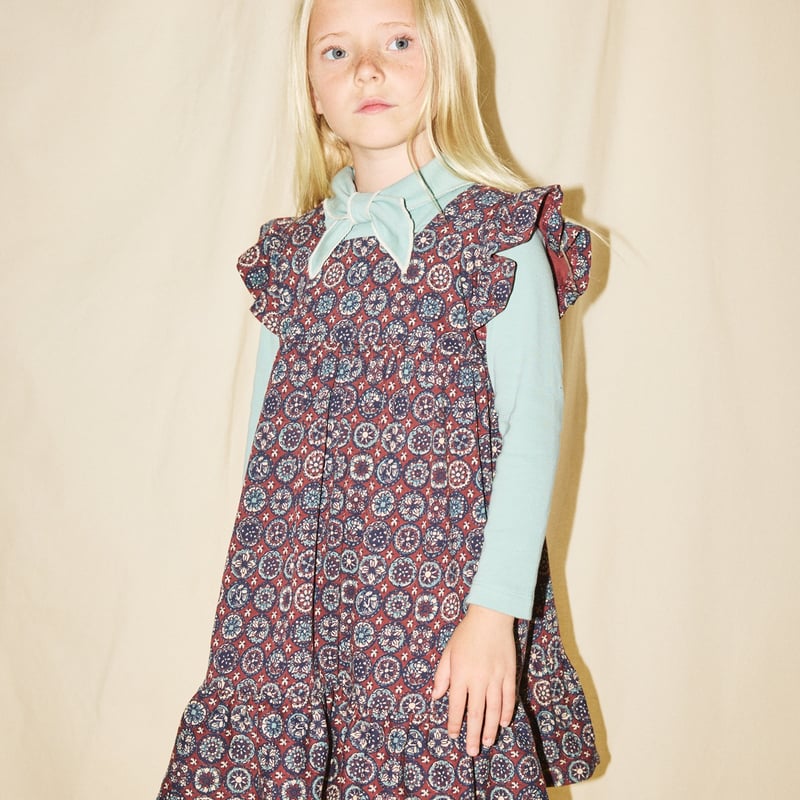 ワンピース Misha&Puff / Ruffle Sleeve Dress Misha&Puff】Ruffle Sleeve Dress (Madder Root Fo