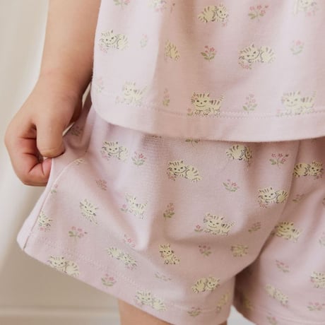 【 Jamie kay 】 JKCO262011 ｼｮｰﾄﾊﾟﾝﾂﾊﾟｼﾞｬﾏｾｯﾄMoon Floral Mauve LPNK（size 80~120）