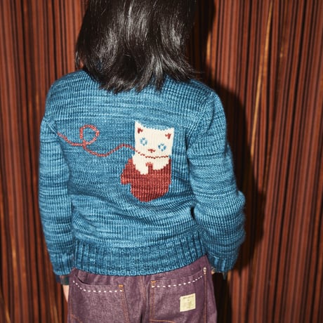 【Misha&Puff】Three Little Kittens Cardigan (Blue Smoke)