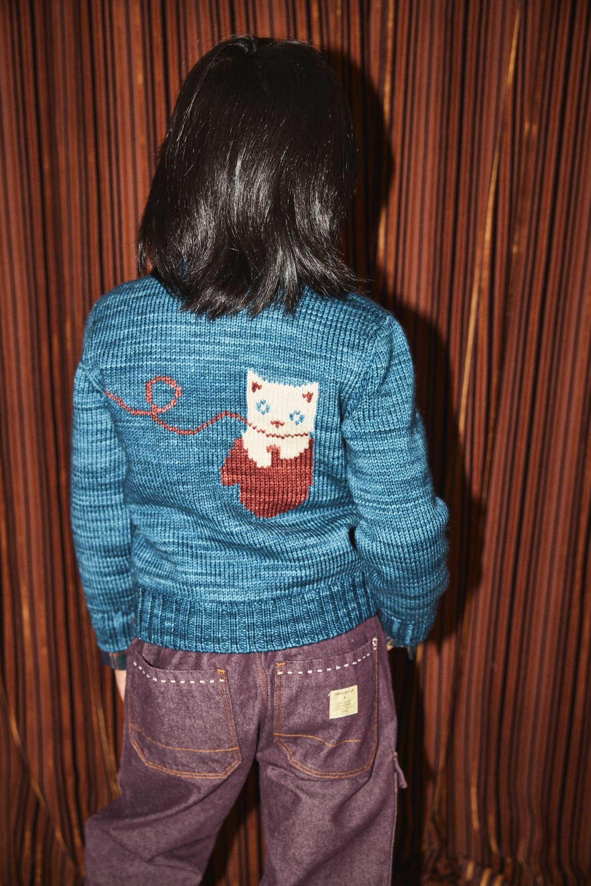 Misha&Puff】Three Little Kittens Cardigan (Blue