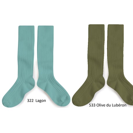 【collegien】2950 La Haute Ribbed High Socks