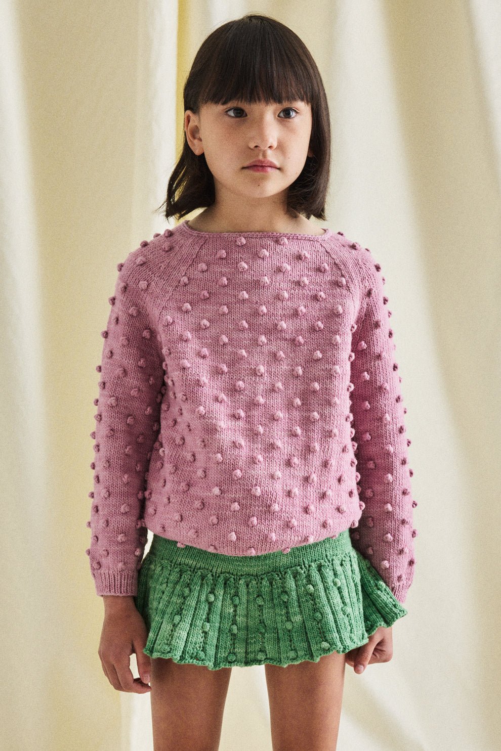 Misha&Puff】Eyelet Popcorn Skating Skirt/ Jadei
