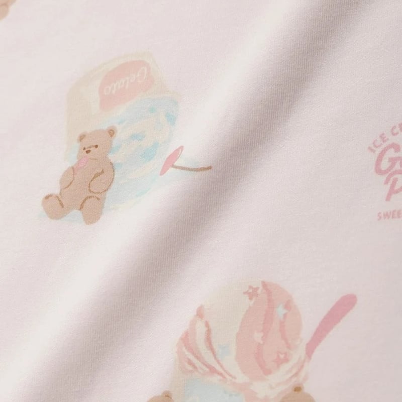 gelato pique 】 PBGG262527 BABYｱｲｽｸﾘｰﾑﾍﾞｱ柄ﾌﾞﾗﾝ