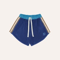 【The Campamento】 Blue Color Block Shorts - BLUE