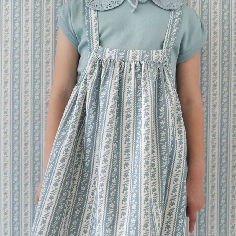SOOR PLOOM 】 ELOISE PINAFORE, LATTICE PRINT,