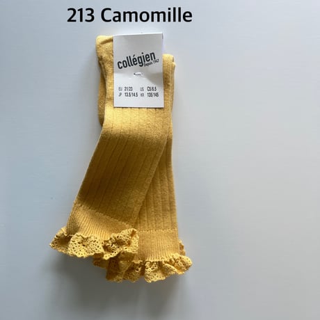 【Collégien】2954 Joséphine Lace Trim Knee-High socks
