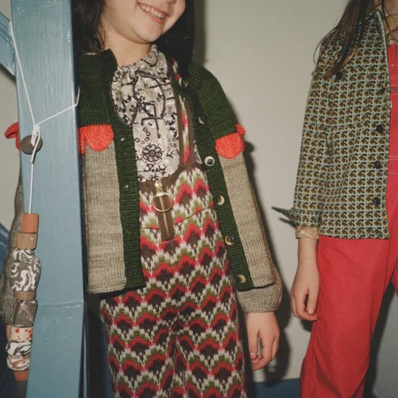 Misha&Puff】Scallop Yoke Cardigan - MP172029-01