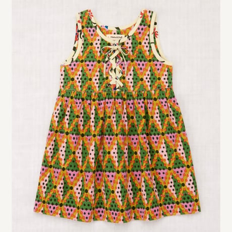 【Misha&Puff】 Agatha Dress/ Hazy Lilac Harleqquin Dots