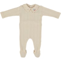 【Bebe Organic】Bebe Duckling Colalr Overall - Natural (3m,6m)