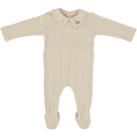 【Bebe Organic】Bebe Duckling Colalr Overall - Natural (3m,6m)