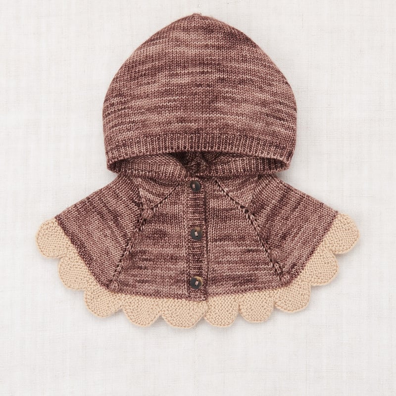 last 1【Misha&Puff】Scallop Capelet (Affogato) |