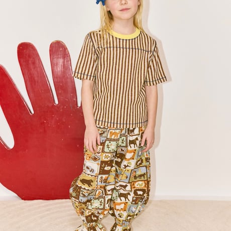 【Misha&Puff】NINO TEE (COLA PAINTERLY STRIPE)