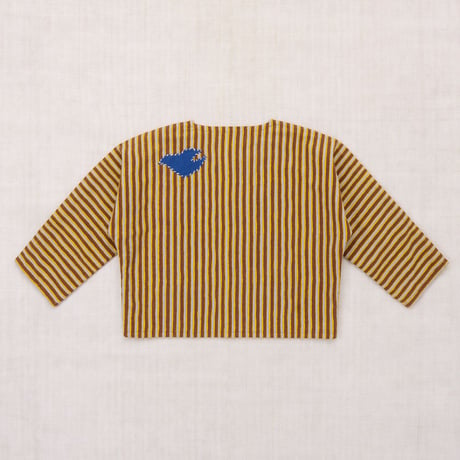 【Misha&Puff】 CATSCAPE APPLIQUE CARDIGAN (COLA PAINTERLY STRIPE)