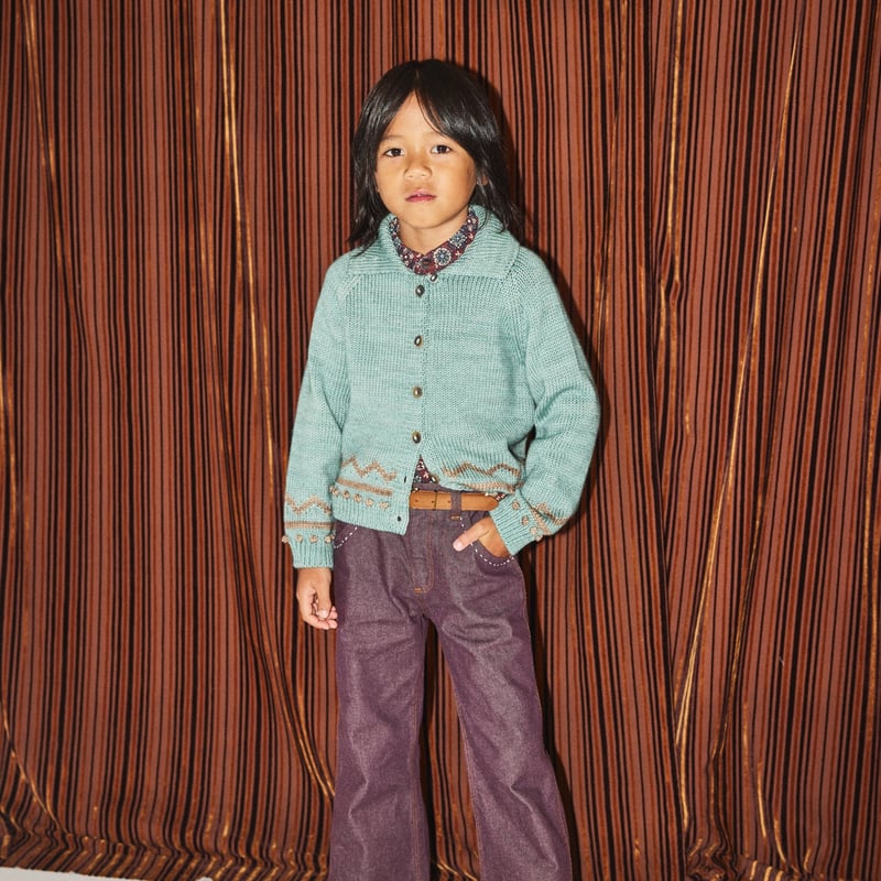 Misha&Puff】Zig Zag Cardigan (Sage) | MIK & CO