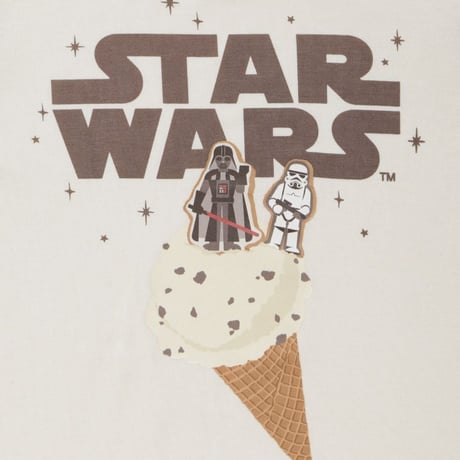 【 gelato pique 】STAR WARS　キッズワンポイントTシャツ  CRMクリーム/MNTミントブルー