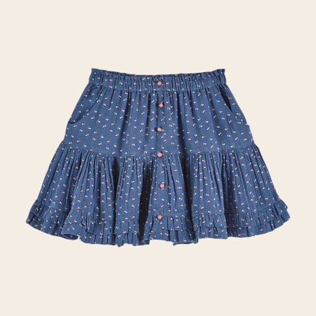 【Emile et Ida】 DOUBLE RUFFLES PRINTED SKIRT - LIZERON