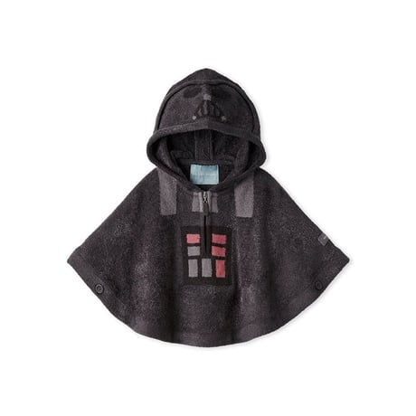 【 gelato pique 】STAR WARS　ベビーポンチョ　GRN(ヨーダ)/DGRY(ダースベイダー)