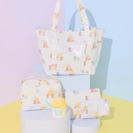 【 gelato pique 】 PBGG262553 ｱｲｽﾍﾞｱ柄ｵﾑﾂｼｰﾄ  CRM