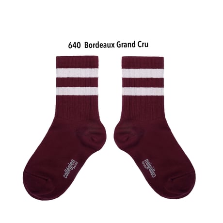 【collegien】8470 Nico - Ribbed Varsity Crew Socks