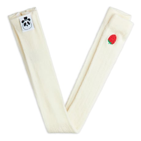 【 MINI RODINI 】Strawberry pointelle leggings 1-pack