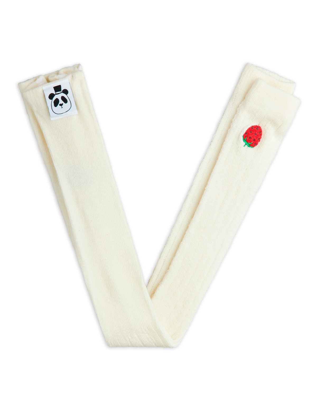 MINI RODINI 】Strawberry pointelle leggings 1-