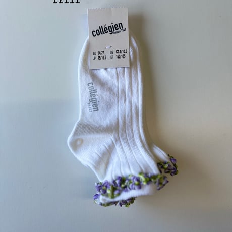 【 Collegien × mik&co 】Rococo frill ankle socks