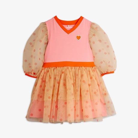 【mini rodini】 Dotted tulle dress