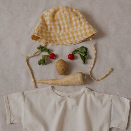 【organic zoo】 Honeycomb Gingham Bucket Sun Hat