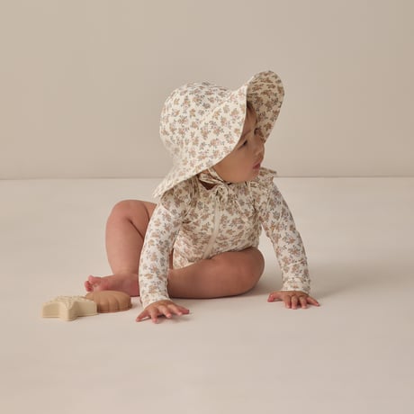 【Quincy Mae】BYRON RASHGUARD ONE-PIECE || WILDFLOWER
