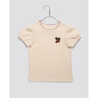 【 little cotton clothes 】Pointelle T-shirt with Crochet