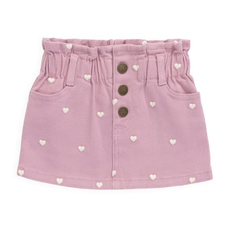 【 Jamie kay 】 JKFS262015 ｺｯﾄﾝﾂｨﾙﾐﾆｽｶｰﾄ Petite Heart Orchid PNK（size 90~120）