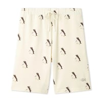 【 gelato pique 】 PMCP262282 HOMME接触冷感ｼｰｱﾆﾏﾙ柄ハーフパンツ YEL（メンズsize M, L）