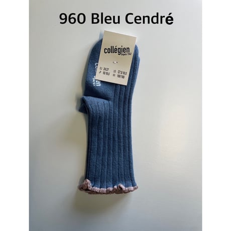 【Collegien】2965  Delphine - Lettuce Trim Socks