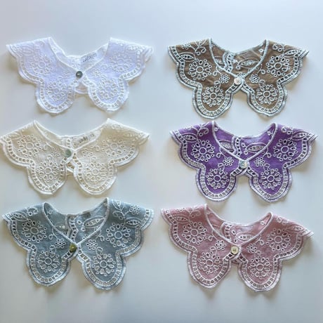 【 Collegien 】5960 Claudine- Broderie Anglaise Collar
