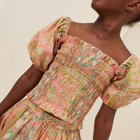 【Bebe Organic】Claire Top - Floral Patchwork
