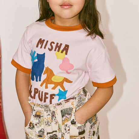 【Misha&Puff】 PASTURE APPLIQUE TEE (AURA)