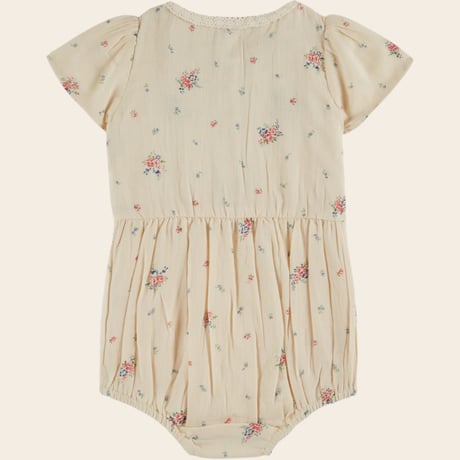 【Emile et Ida】 SMOCKED PRINTED ROMPER - PAQUERETTE